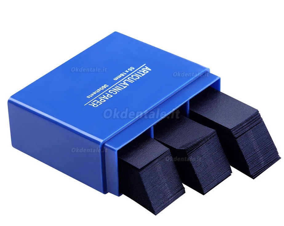 Confezione da 300 strisce di carta articolare dentale, 55 &times; 18 mm